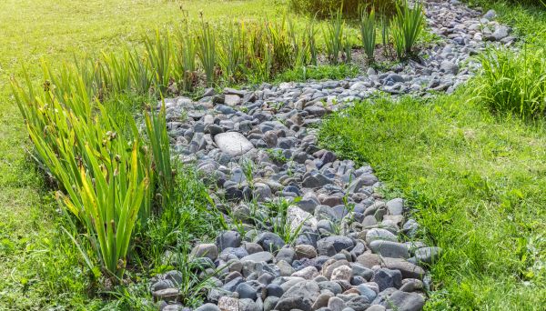 River Rock Garden Installation in Snellville